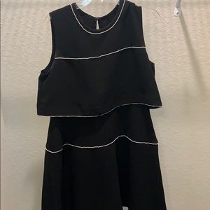 Black w/ pearls dress